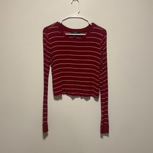 Long sleeved striped shirt